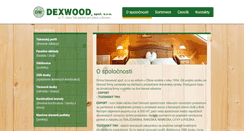 Desktop Screenshot of dexwood.sk