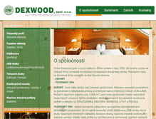 Tablet Screenshot of dexwood.sk